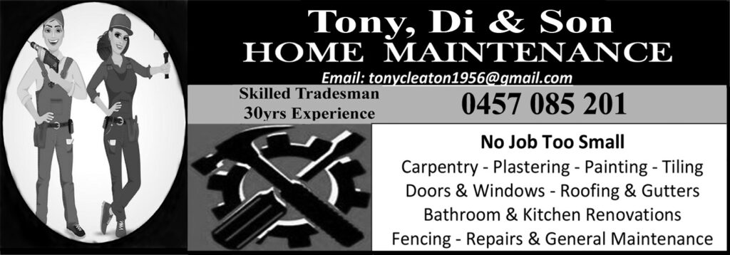 Tony, Di and Son Home Maintenance