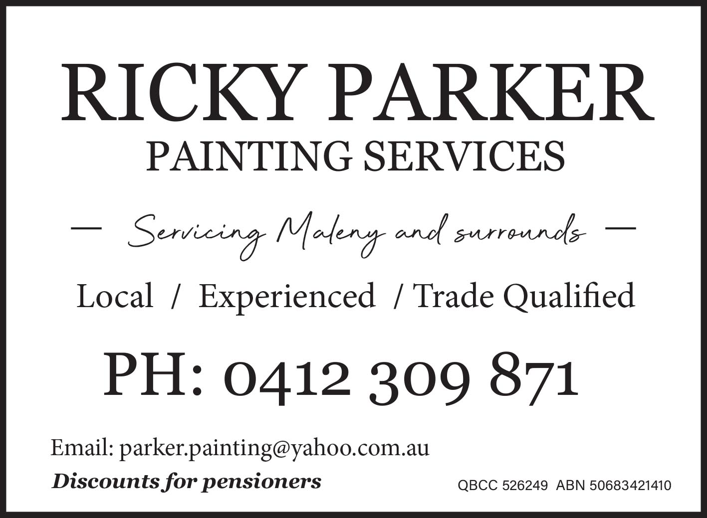 Painting Ricky Parker
