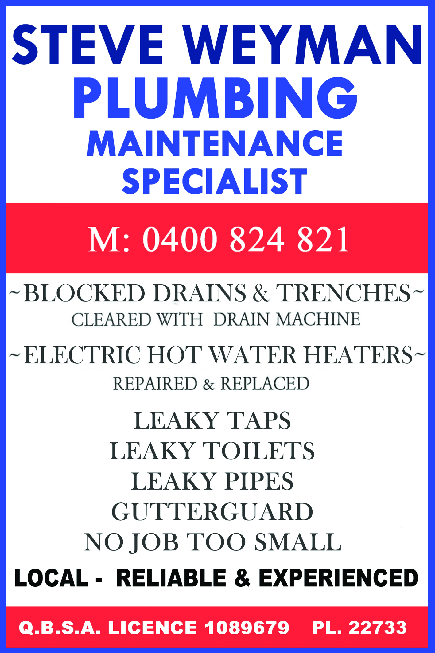 Plumbing Weyman F